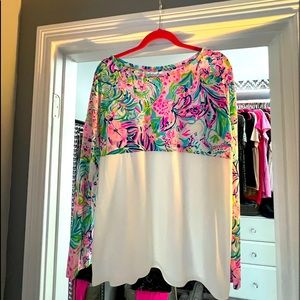 Lilly Pulitzer like new SZ M Finn Top